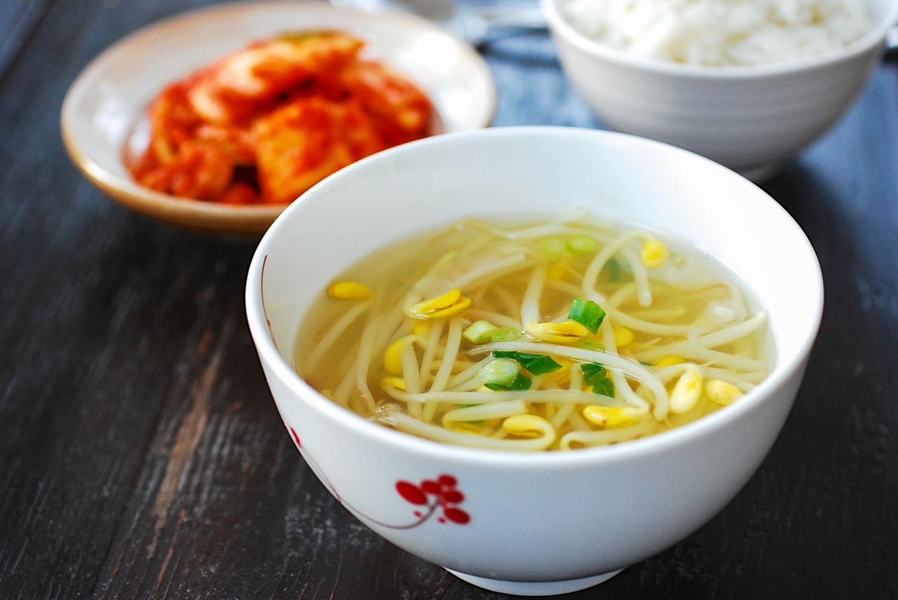 Cara membuat resep ala korea kongnamul guk