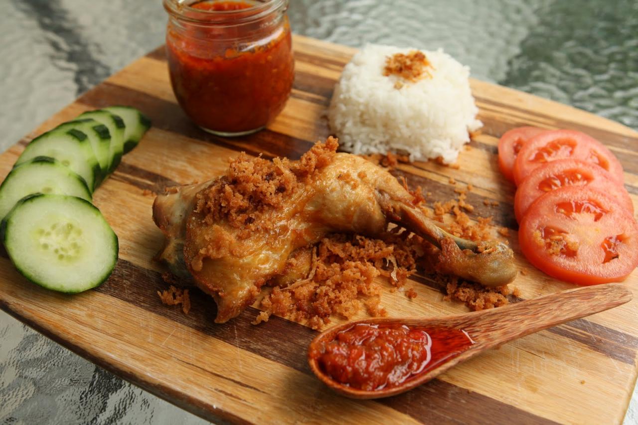 Resep sambal pecel ayam kaki lima