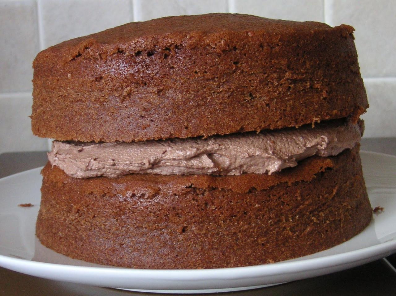 Resep sponge cake coklat