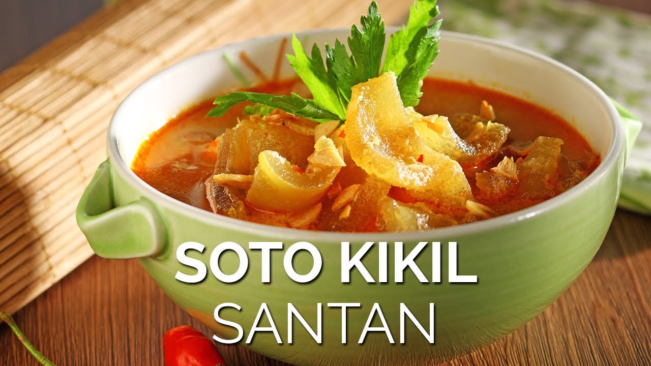 Resep soto kikil santan