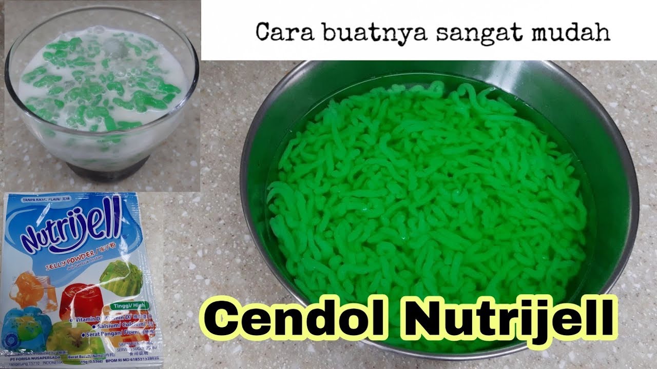 Resep cendol nutrijel kenyal