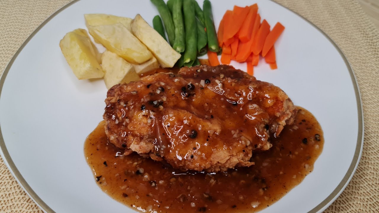 Resep steak ayam crispy saus barbeque