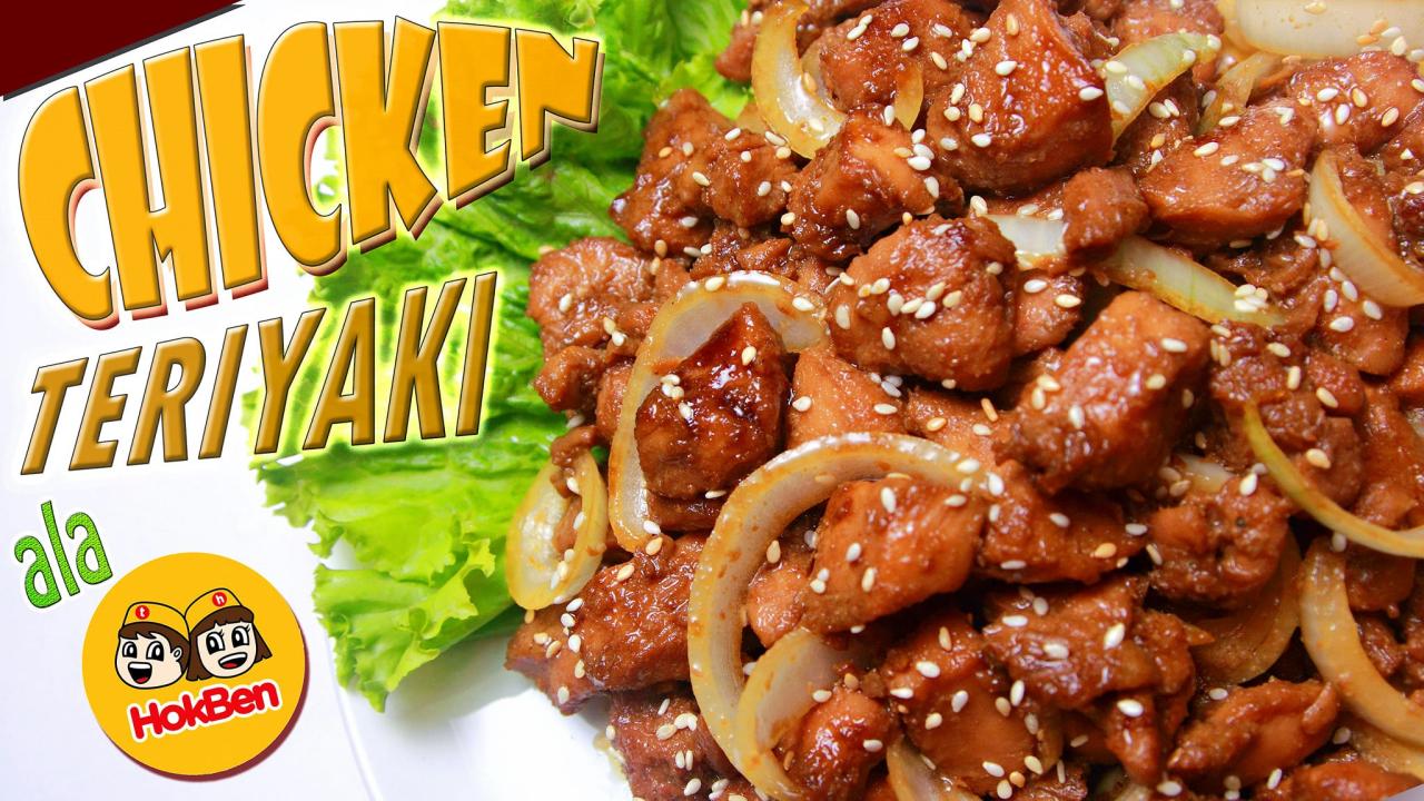 Resep teriyaki ayam hokben