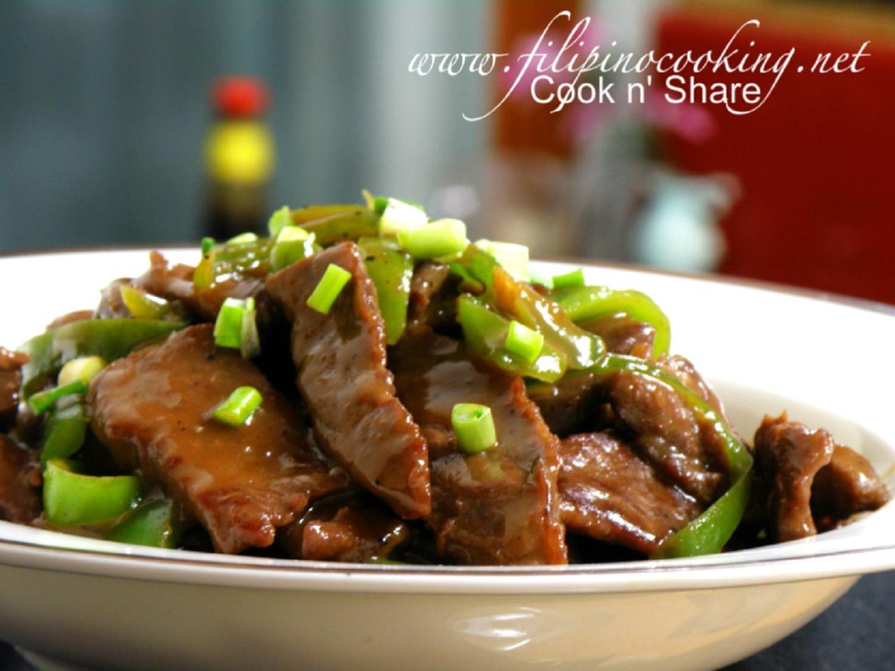 Resep daging saus tiram sederhana