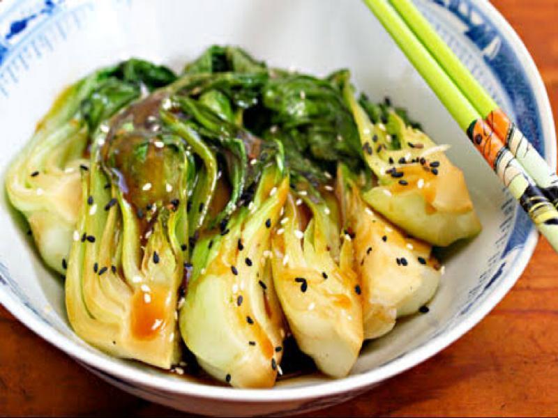 Tumis Bok Choy Saus Kepiting