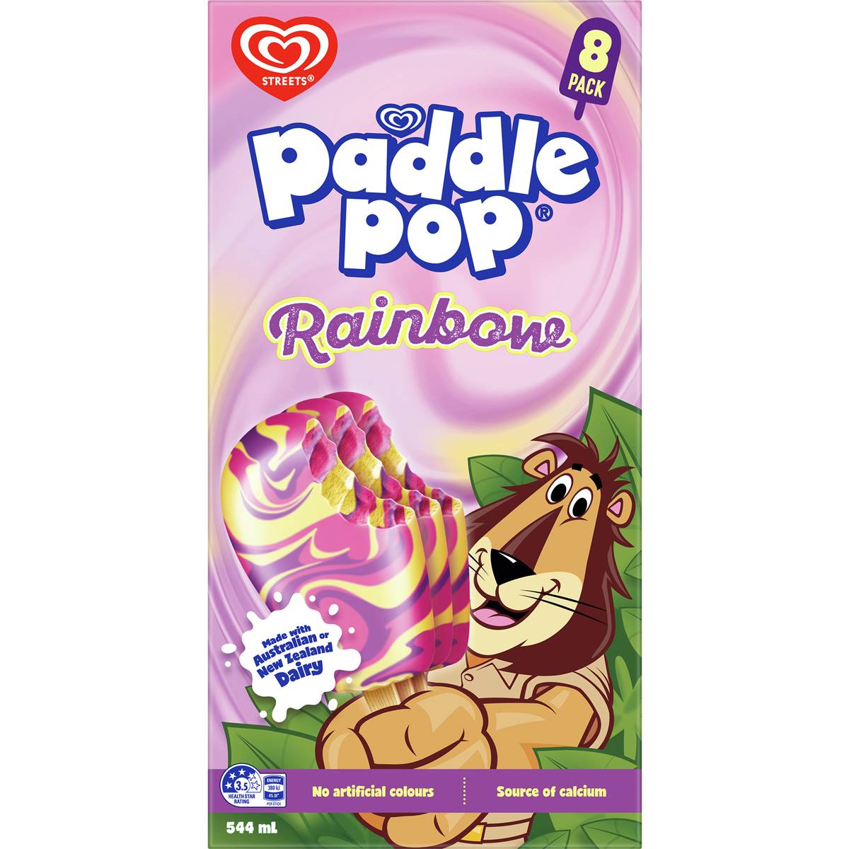 Puding Rainbow Paddle Pop