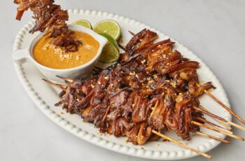 Resep Sate Jamur Tiram Bumbu Kacang: Lezat & Praktis!