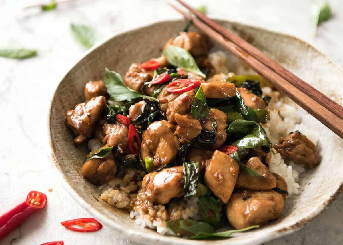 Resep Thai Basil Chicken