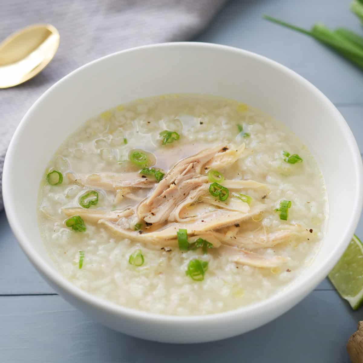 Nasi tim ayam jamur