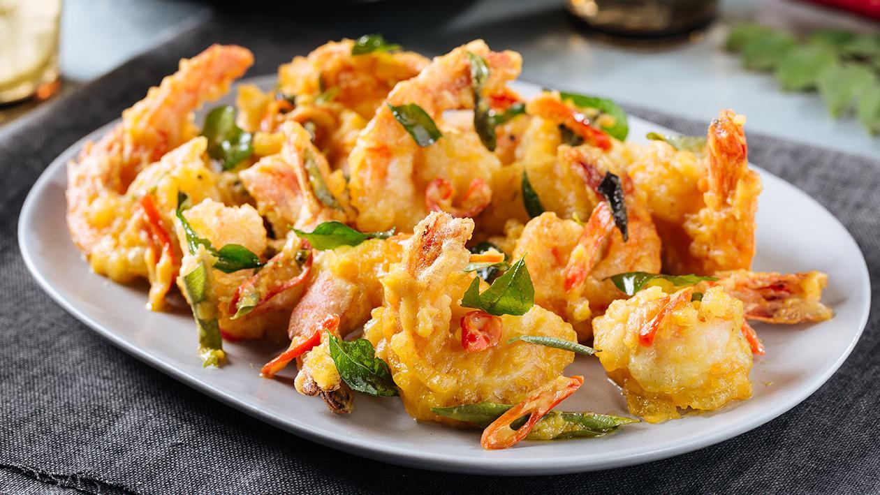 Resep oseng udang telur asin