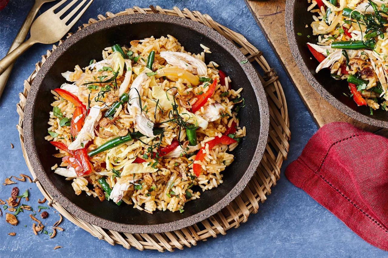 Resep nasi goreng ayam suwir