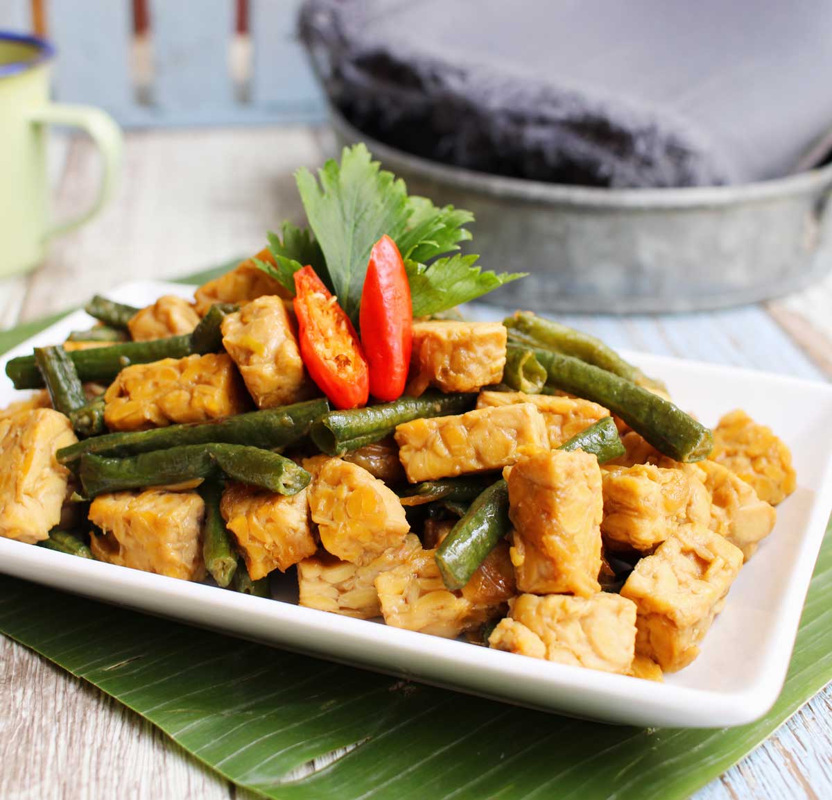 Resep tumis tempe kacang panjang kecap